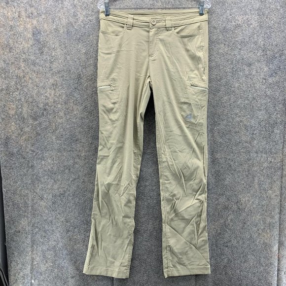 Eddie Bauer Pants Women 6 Ladies Casual Khaki Knit Outdoors Pockets Soft Pockets - Picture 1 of 11
